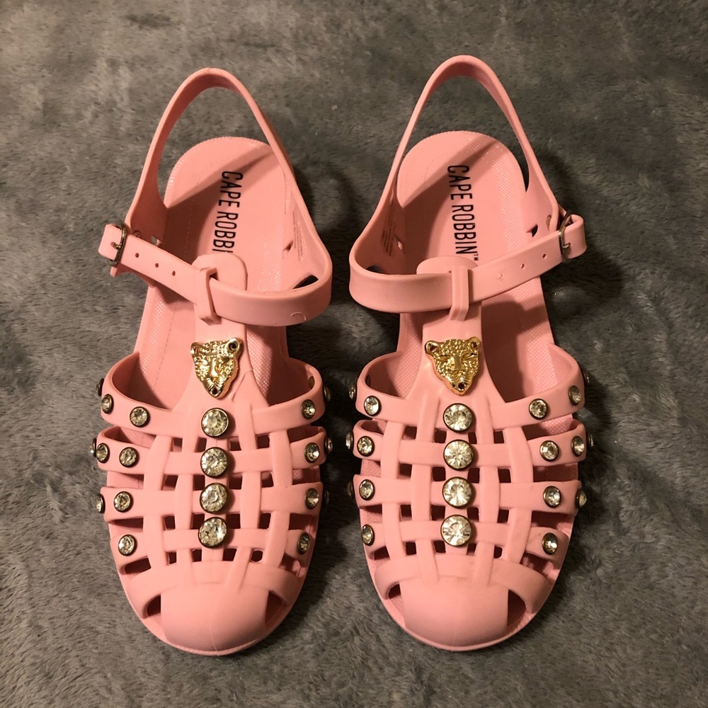 Cape Robbin Catch One Mauve Sandals NIB Size 7
